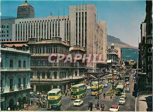 Cartes postales moderne Adderley Street Cape Town South Africa with Modern Building ings in Prominence Autobus