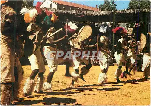 Moderne Karte Afrique du Sud (danses folkloriques Zoulou) Perible en Afrique Australe Folklore