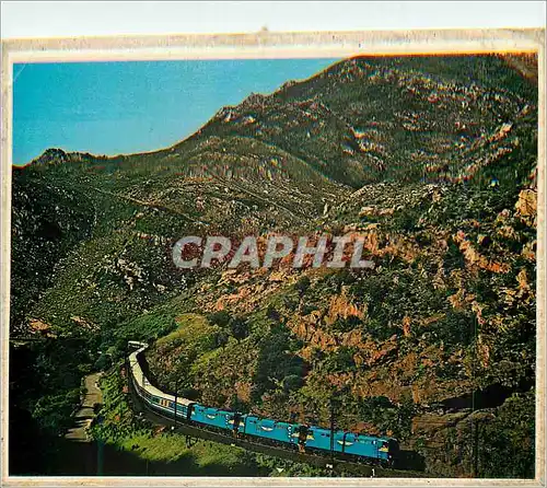 Cartes postales moderne Smoothh Travel in Rocky terrain Between Pretoria and Cape Town The Blue Train