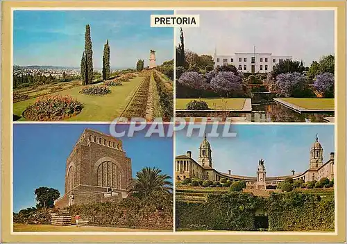 Cartes postales moderne Pretoria Top left Frontgarden Union Buildings Pretoria Bo Links Voor Tuin Unlegeboue Pretoria To