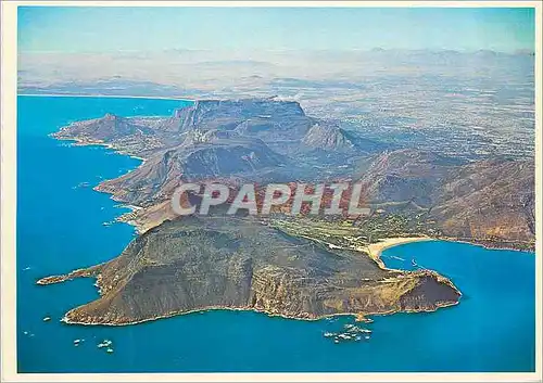 Cartes postales moderne Cape Town A Dramatic view of the back Table Mountain from the air off Hout Bay