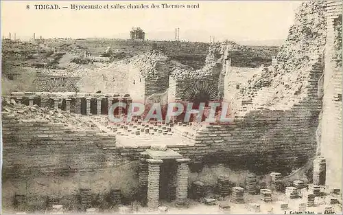 Cartes postales Timgad Hypocauste  et Salles Chaudes des Thermes Nord