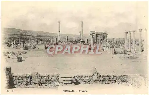 Cartes postales Timgad Forum