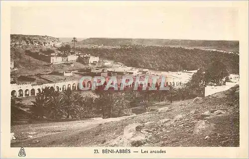 Cartes postales Beni Abbes Les arcades