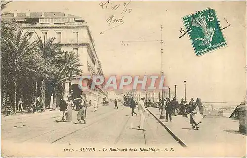 Cartes postales Alger Le Boulevard de la Republique