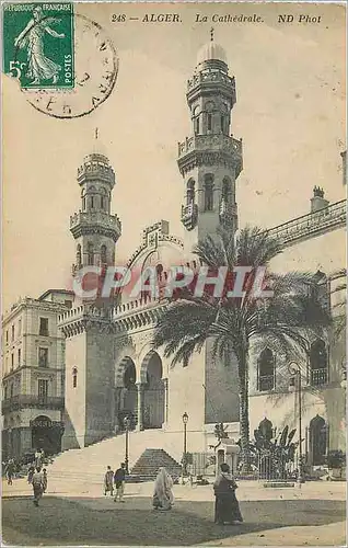 Cartes postales Alger La Cathedrale