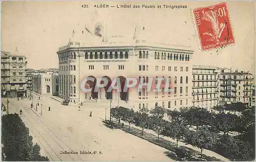 Ansichtskarte AK Alger L'Hotel des Postes et Telegraphes