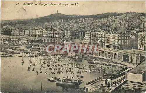 Ansichtskarte AK Alger Vue Generale sur Mustapha Bateaux