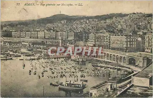 Cartes postales Alger Vue Generale sur Mustapha Bateaux