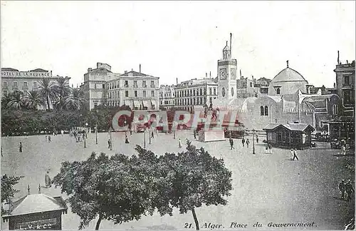 Cartes postales Alger Place du Gouvernement