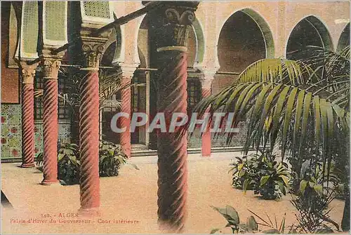 Ansichtskarte AK Alger Palais d'Hiver du Gouvernement Cour Interieure