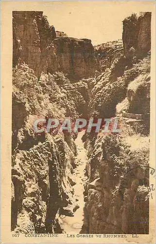 Ansichtskarte AK Constantine Les Gorges du Rhummel