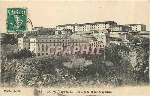 Cartes postales Constatine Le Lycee et les Casernes Militaria