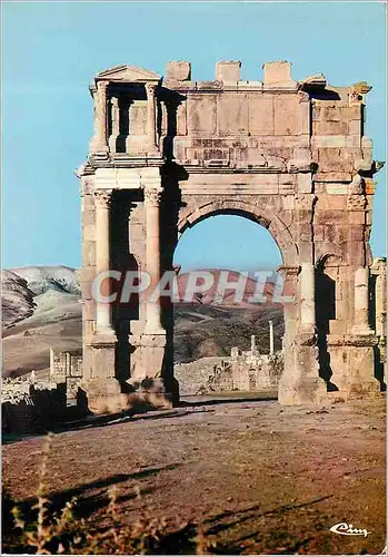 Moderne Karte Djemila (Algerie) Ruines Romaines Arc de Caracalla