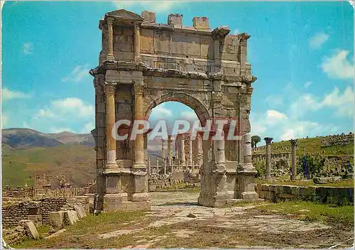 Moderne Karte Algerie Djemila L'Arc de Caracalla