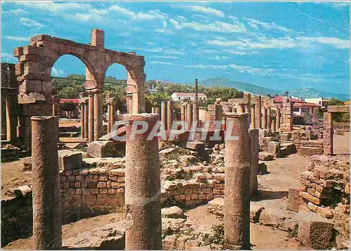 Moderne Karte Algerie Tigzirt Ruines Romaines