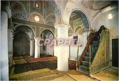 Moderne Karte Algerie Les Environs de Touggourt L'Interieur de la Mosquee de Temacine