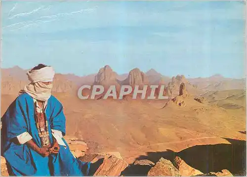 Cartes postales moderne Le Hoggar Couleurs et Lumieres d'Algerie L'Homme Bleu
