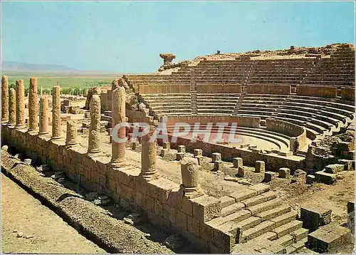 Moderne Karte Algerie Timgad Le Theatres