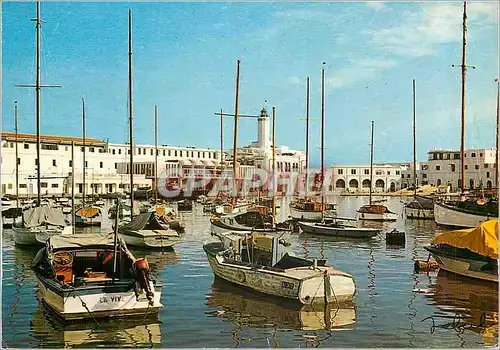 Moderne Karte Alger L'Amiraute Bateaux