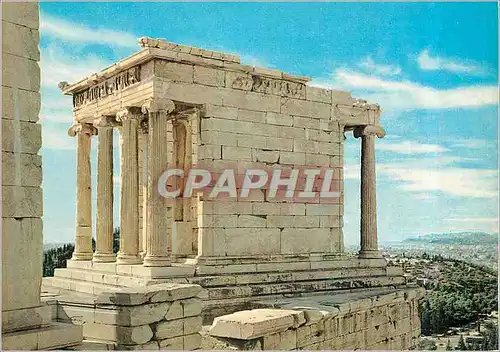 Moderne Karte Athenes Acropole Le Temple de la Victoire