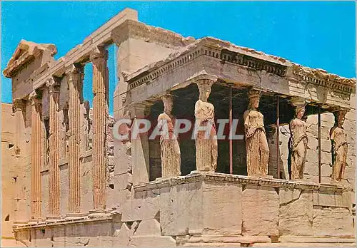 Moderne Karte Athenes Les Caryatides