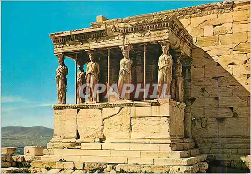 Moderne Karte Athenes Les Caryatides