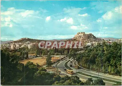Cartes postales moderne Athenes Une Vue Partielle Autobus