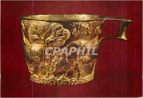 Cartes postales moderne Athenes Musee Nat Archeologique Coupe en Or de Vaphio Chef d'Oeuvre d'Art Forcutique des Cretomy