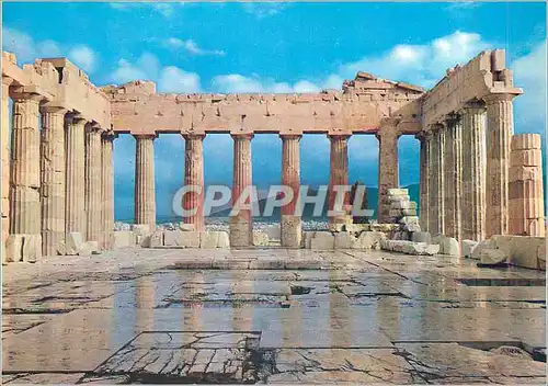 Moderne Karte Athenes Acropole Le Parthenon (Interieur)