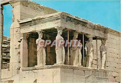 Moderne Karte Athenes Les Caryatides