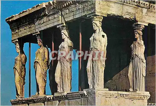 Moderne Karte Athenes Les Caryatides