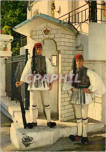 Cartes postales moderne Athenes Garde Royale (Evzon) Militaria