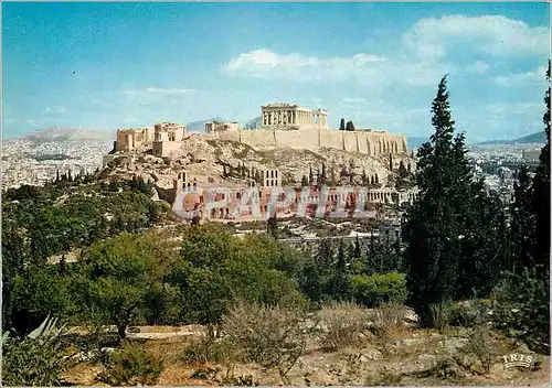 Moderne Karte Athenes L'Acropole Vue Generale