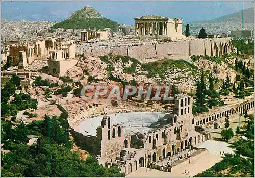 Cartes postales moderne Athenes L'Acropole vue d'avion