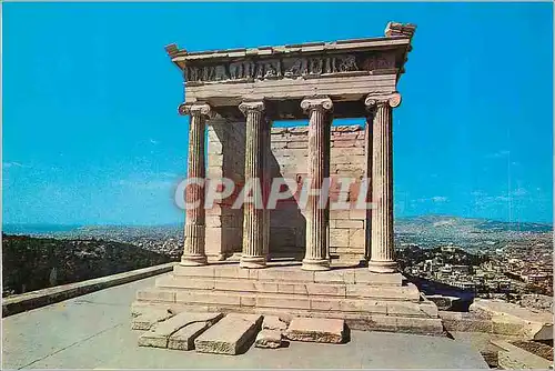 Moderne Karte Athenes Temple d'Athena Nike