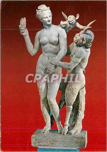 Cartes postales moderne Athenes Musee National Venus Pan et Eros