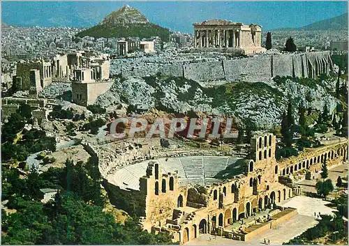 Cartes postales moderne Athenes L'Acropole vue d'avion