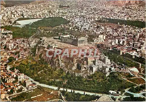 Moderne Karte Athenes Vue Panoramique de l'Acropole