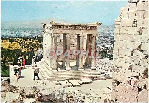 Cartes postales moderne Athenes Temple de la Nike Aptere (4e Siecle a C)