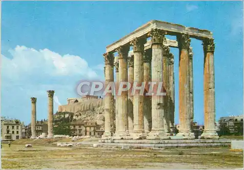 Moderne Karte Athenes Temple de Zeus Olympien