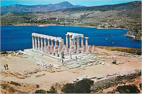 Moderne Karte Athenes Cap Sounion Temple de poseidon