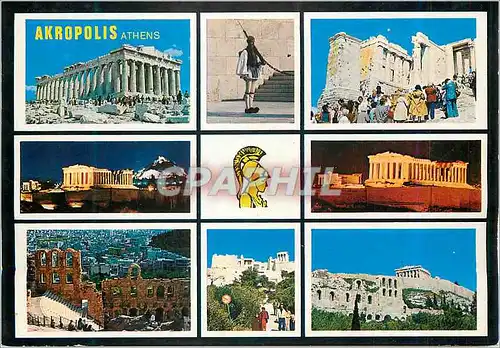 Moderne Karte Akropolis Athens Grece