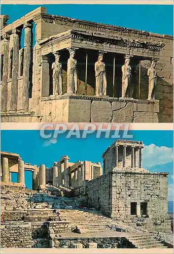 Cartes postales moderne Athenes l'Acropole Les Caryatides