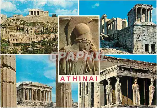 Moderne Karte Athenes Souvenir de l'Acropole