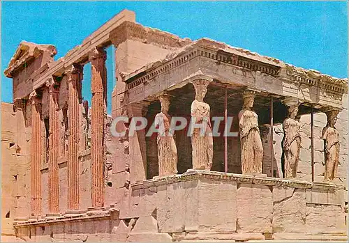 Moderne Karte Athenes Les Caryatides