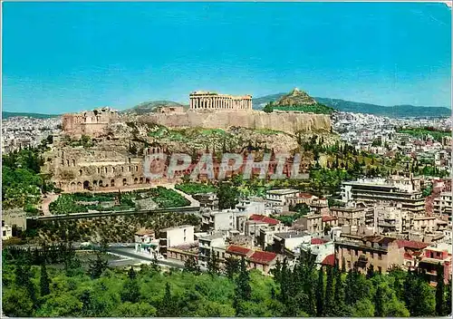 Cartes postales moderne Athenes Vue de l'Acropole