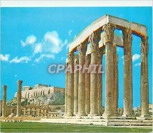 Moderne Karte Athenes Le Temple de Zeus Olympeion