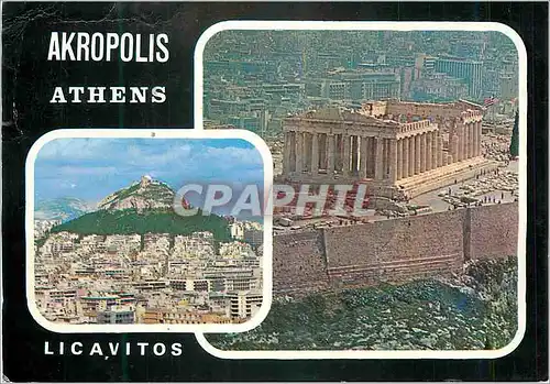 Cartes postales moderne Athenes Akropolis Licavitos