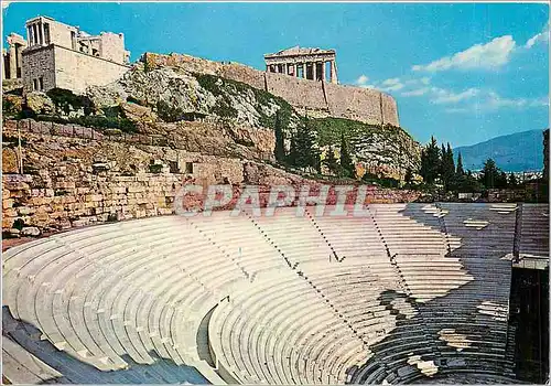 Moderne Karte Athenes L'Odeon d'Herode Atticos